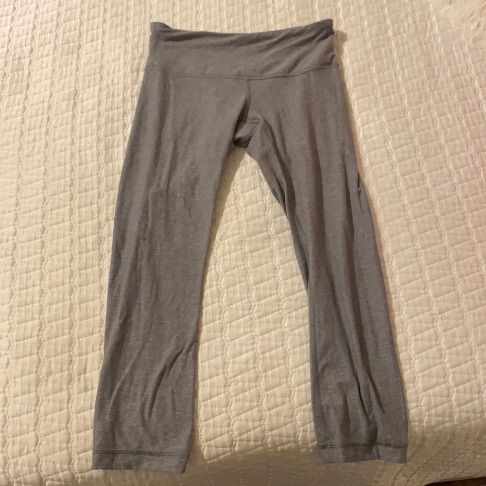 Gray lululemon leggings. Size 4!